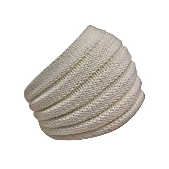 Ribbed Knit Headband With Floral Design - Picture 7 of 8